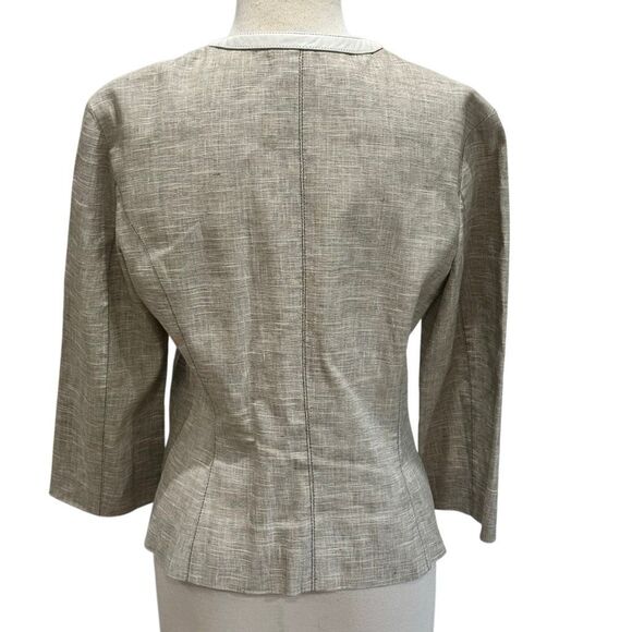 Worth Linen and Leather Blazer - Picture 2 of 3